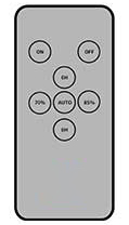 ON key:turn on OFF key: turn off AUTO key; Reset, 6+X overnight lighting mode 6H key: lights off after 6 hours 8H key; lights off after 8 hours 85%6 key: reduce 15% power 709%6 key: reduce 309% power