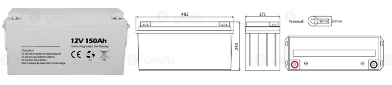 12V150AH GEL BATTERY