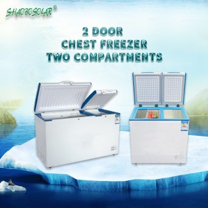 155L/175L/255L Capacity  2 door 2 temp. Chest Freezer